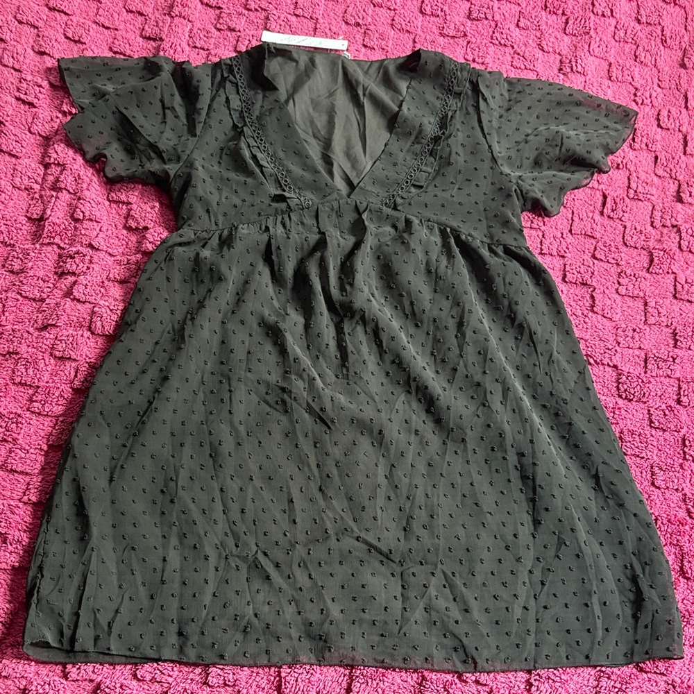 Gaovot Black Mini Dress Womens XL